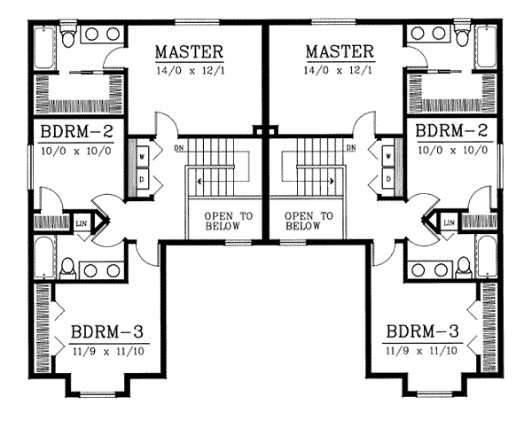 upper floor house blueprint