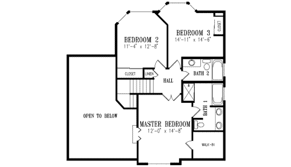 upper floor house blueprint
