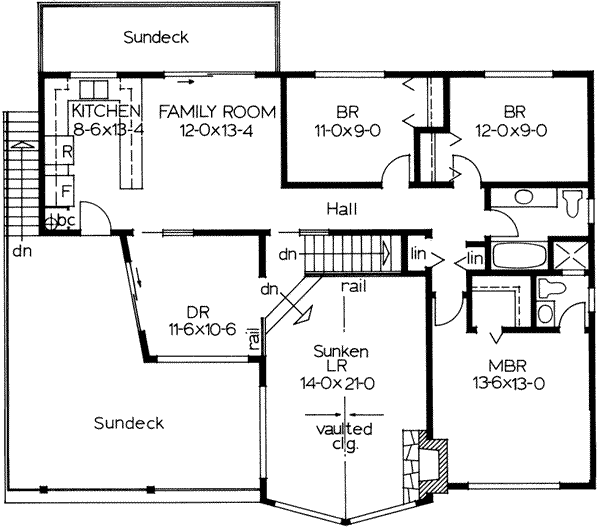 upper floor house blueprint