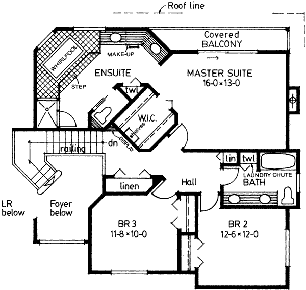 upper floor house blueprint