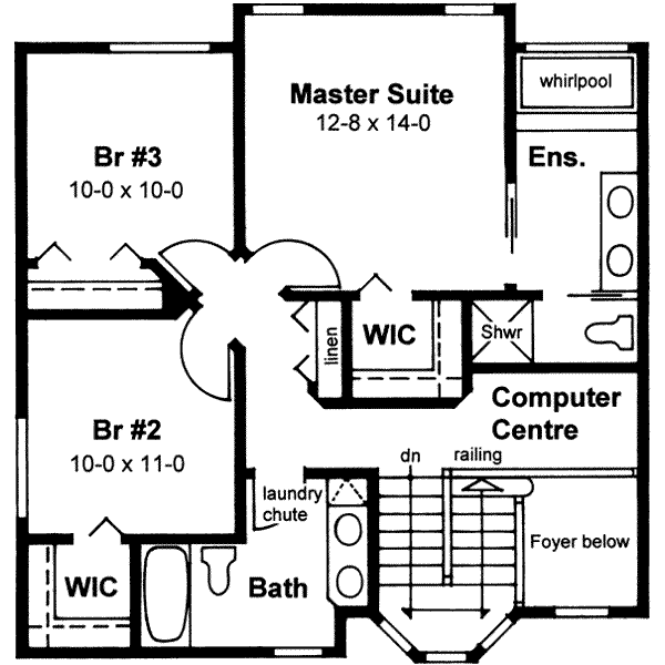 upper floor house blueprint