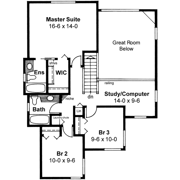 upper floor house blueprint