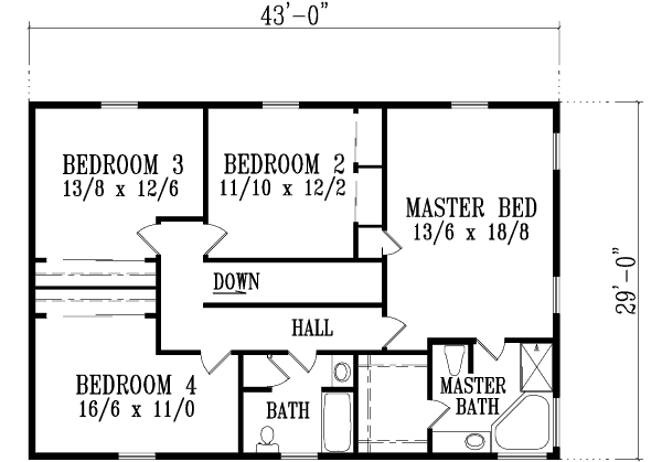 upper floor house blueprint