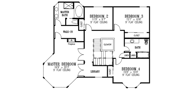upper floor house blueprint