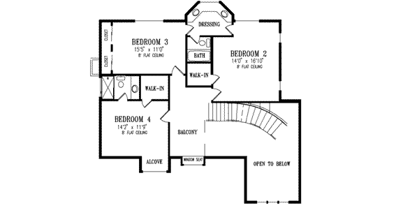 upper floor house blueprint