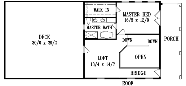 upper floor house blueprint