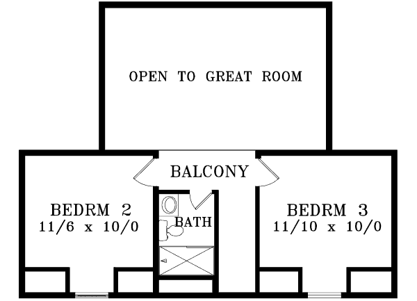 upper floor house blueprint