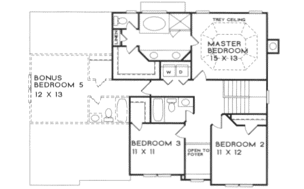 upper floor house blueprint