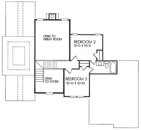 upper floor house blueprint