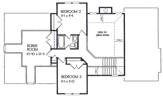 upper floor house blueprint