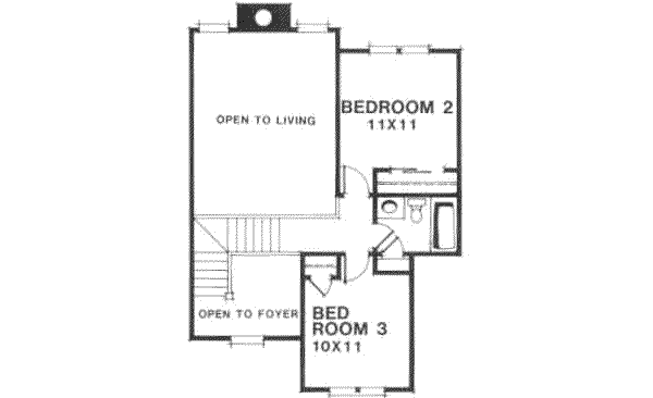 upper floor house blueprint