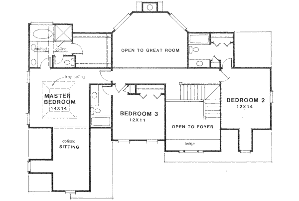 upper floor house blueprint