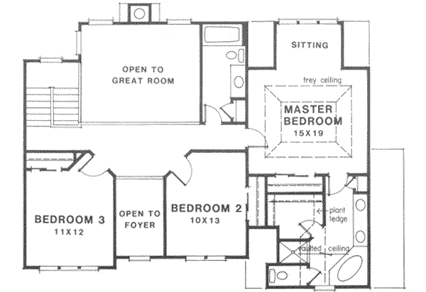 upper floor house blueprint