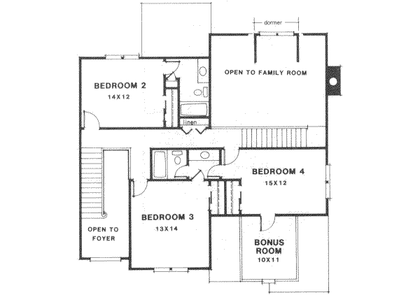 upper floor house blueprint