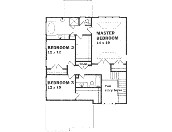 upper floor house blueprint