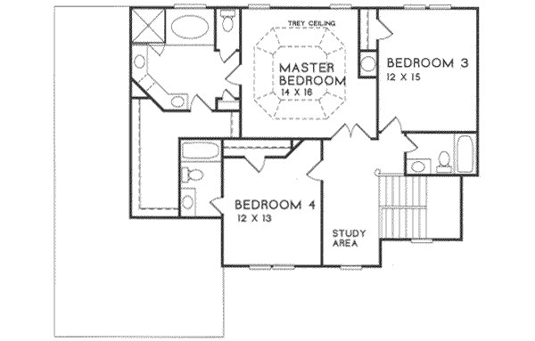 upper floor house blueprint
