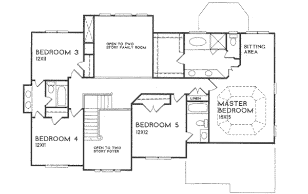 upper floor house blueprint