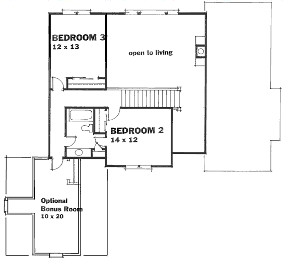 upper floor house blueprint