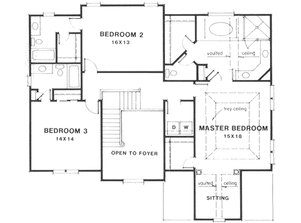 upper floor house blueprint