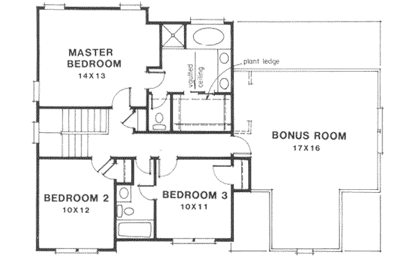 upper floor house blueprint