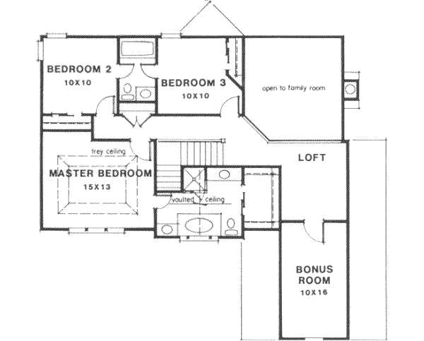 upper floor house blueprint