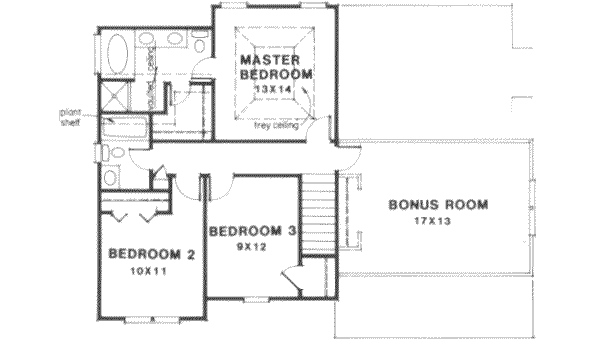 upper floor house blueprint