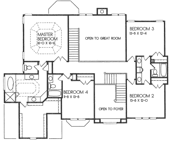 upper floor house blueprint