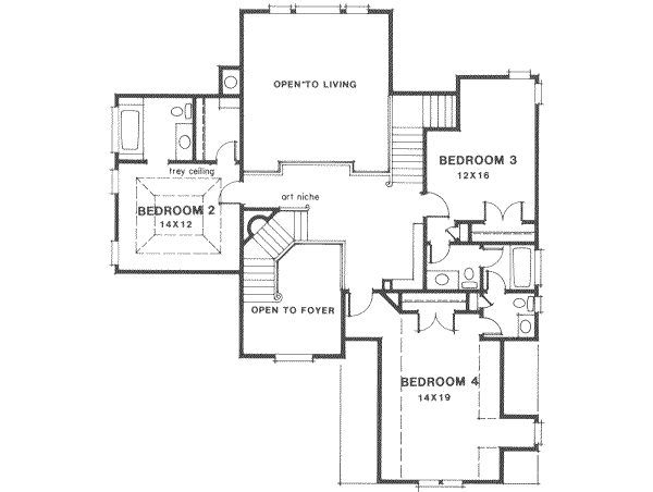 upper floor house blueprint