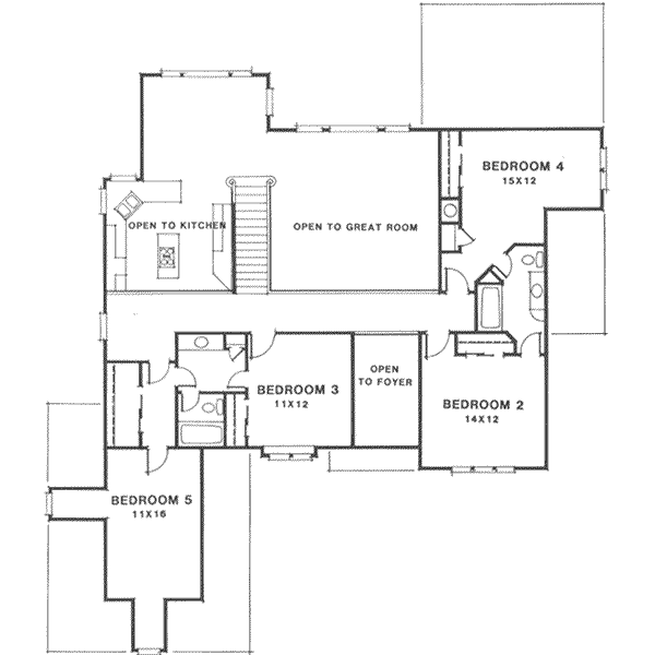 upper floor house blueprint