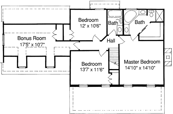 upper floor house blueprint