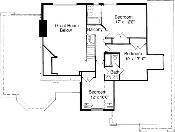 upper floor house blueprint