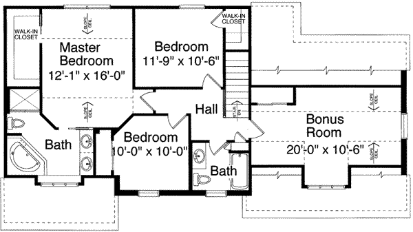 upper floor house blueprint