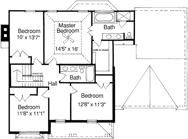 upper floor house blueprint
