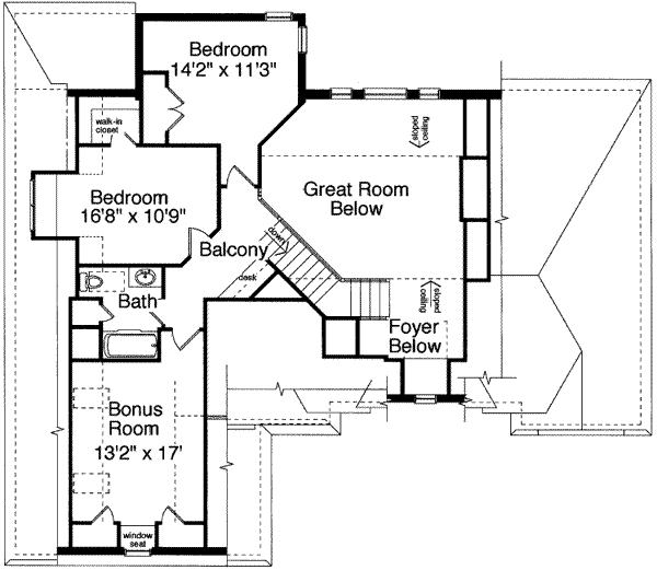 upper floor house blueprint