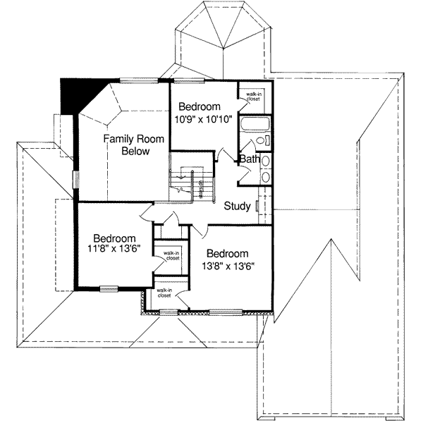 upper floor house blueprint