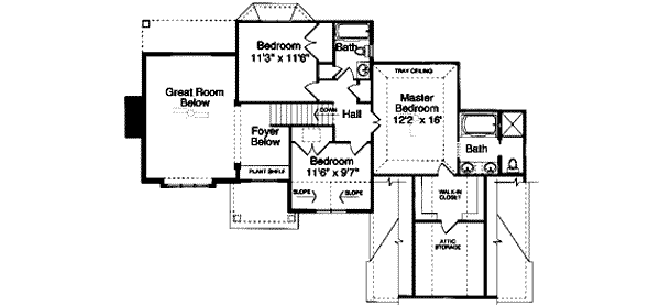 upper floor house blueprint