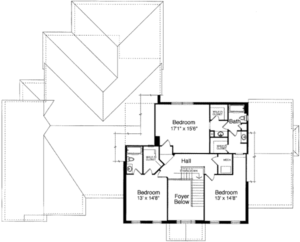 upper floor house blueprint