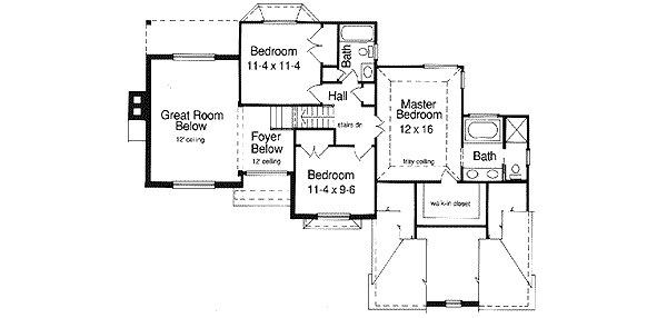 upper floor house blueprint