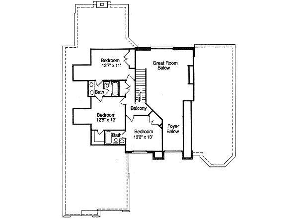 upper floor house blueprint