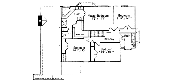 upper floor house blueprint