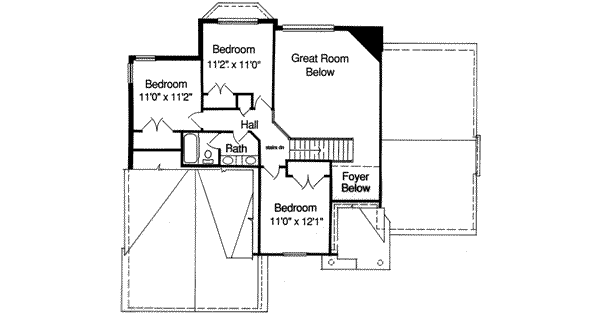 upper floor house blueprint