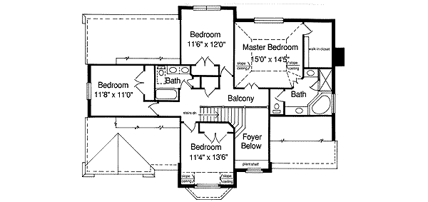 upper floor house blueprint
