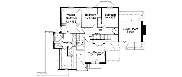 upper floor house blueprint