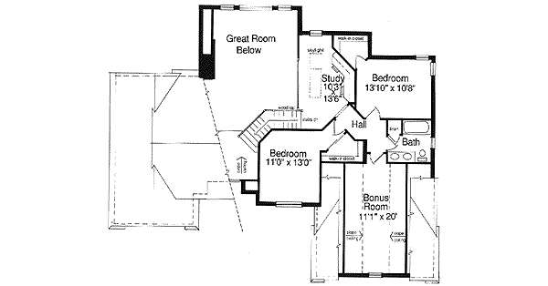 upper floor house blueprint