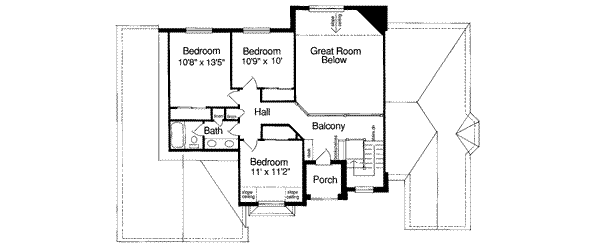 upper floor house blueprint