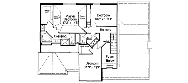 upper floor house blueprint