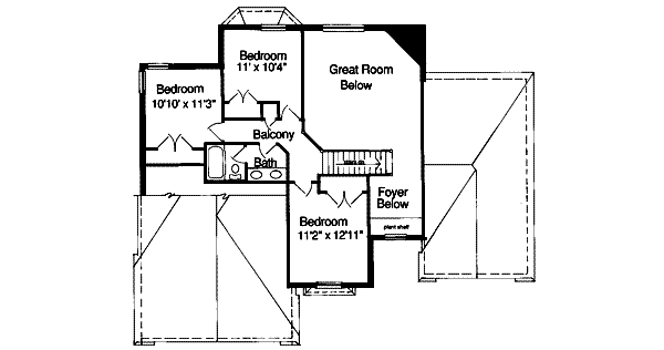 upper floor house blueprint