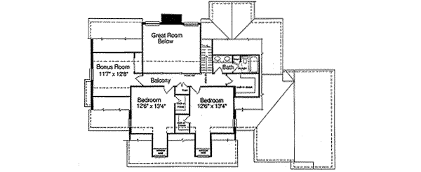 upper floor house blueprint