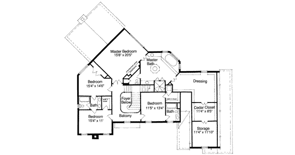 upper floor house blueprint