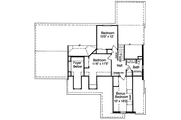 upper floor house blueprint